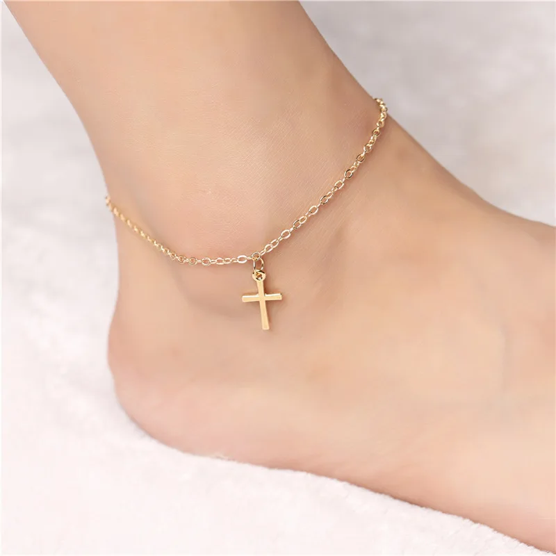 Punk 2020 New Fashion Anklets Summer Personality Wild Popular Simple Crosses Anklets Lady Legs Anklets Wholesale Punk 2020 New Fashion Anklets Summer Personality Wild Popular Simple Crosses Anklets Lady Legs Anklets Wholesale