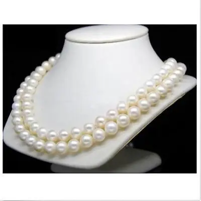 

Wholesale FREE SHIPPING Exquisite gift LONG 33" AAA+ 9-10MM WHITE SOUTH SEAPEARL NECKLACE 14KGP