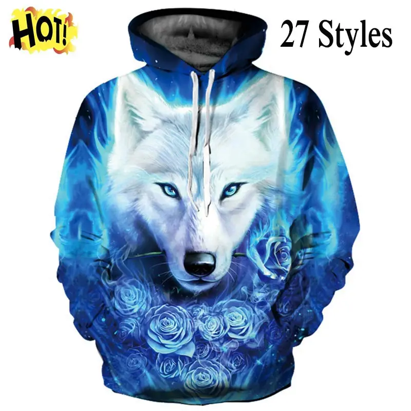 

Headbook Brand Hoodies 3d Print Men/Women Thin Cool Fashion 3d Sweatshirts Wolf Skulls Lion Tiger Hooded Hoodies 27 Models