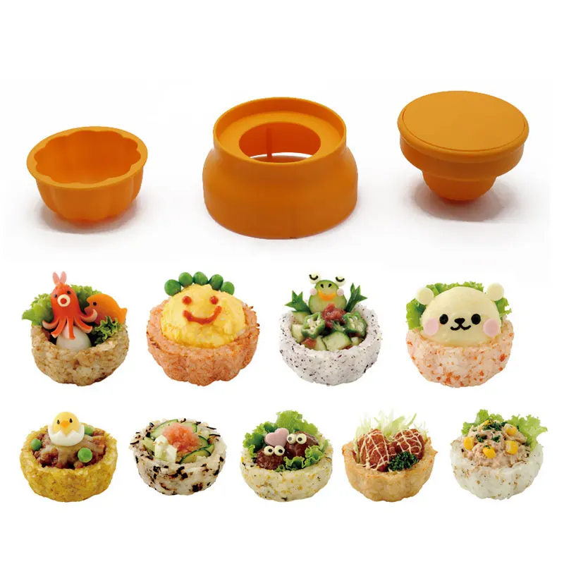 Sushi Molds Wowotou Can Steamed Rice Cup Food Baking Sushi Lunch Tool