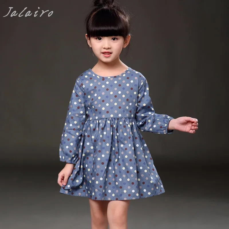Autumn Long Sleeve Girl Dress Spring New Casual Style Baby Girl Dresses
