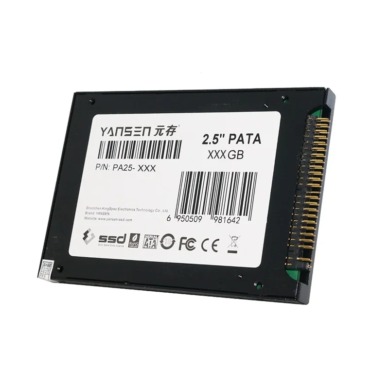 Kingspec 2,5 дюймов PATA hd ssd 128 Гб MLC Твердотельный диск флэш-накопитель 120 ГБ SSD ide HDD жесткий диск ksd-pa25.6-128ms> ssd 64 ГБ