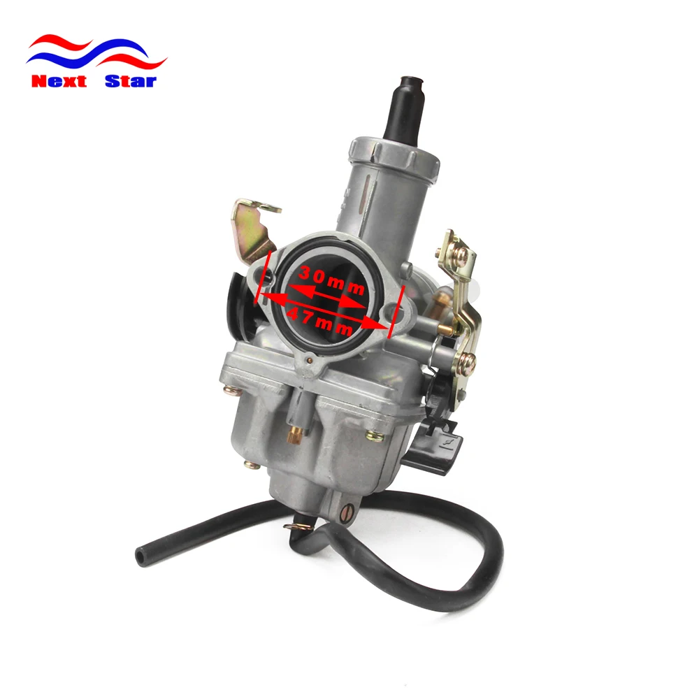 Карбюратор для мотоцикла Pit Dirt Bike КАРБЮРАТОР 30 мм Carb PZ30 с ускорительным насосом в