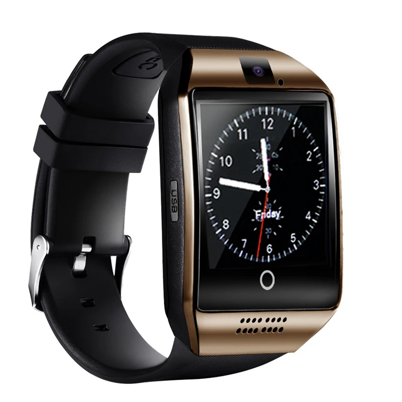 

Q18 With Camera Bluetooth Smart Watch Men Phone Call Touch Screen Big Battery Support TF SIM Card for Android Phone Smartwatch