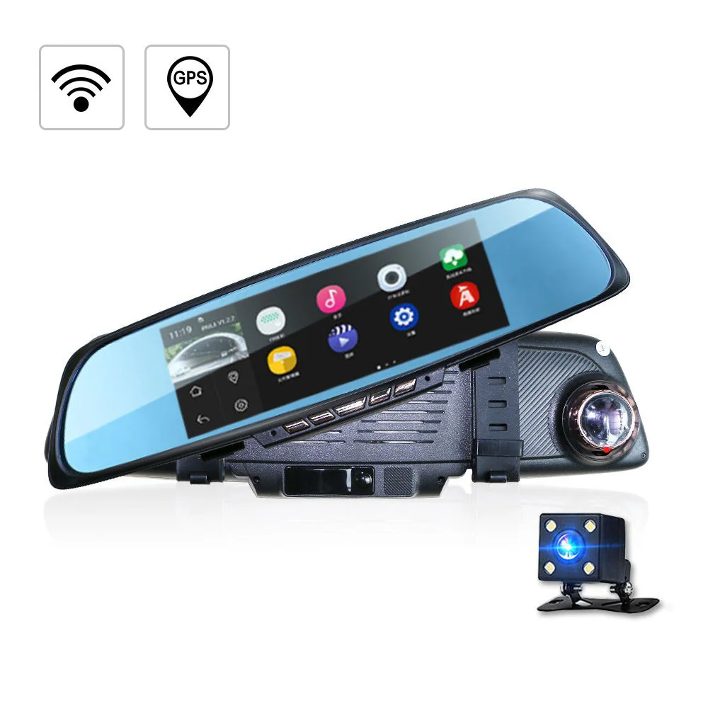 7.0 &quotAndroid 4.4 FHD1080P видеорегистратор тире Камера Автостоянка видеорегистраторы