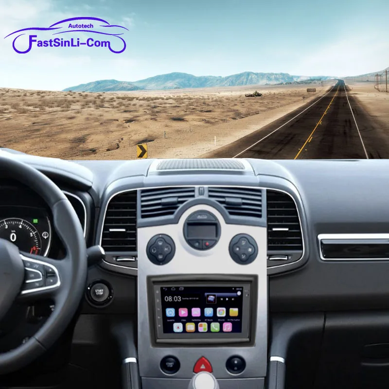 Android8.1 автомобильный 7 дюйм Радио мультимедийный плеер для Renault Megane II 02 09 2din