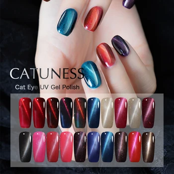 

CATUNESS Nail Polish Set for Manicure Cat Eye Color Gellak Semi Permanent Glitter Nails Art UV Hybrid Nail Gel Varnish Top Sale