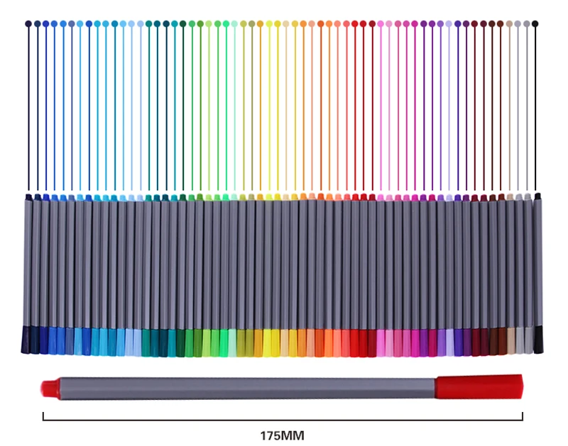 0,4 цвет тонкий вкладыш ручка набор микрон Эскиз Маркер Цветной 100 мм цвет ing для Manga Art школа иглы рисунок Эскиз Маркер комиксы