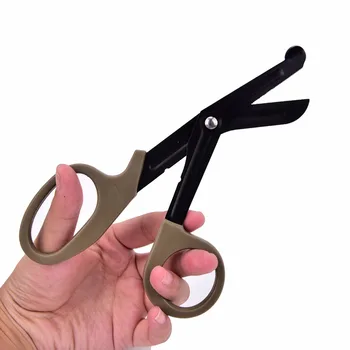 

EDC Gear Tactical Rescue Scissor Emergency First Aid Shears Outdoor Paramedic Bandage Tijera With Bag