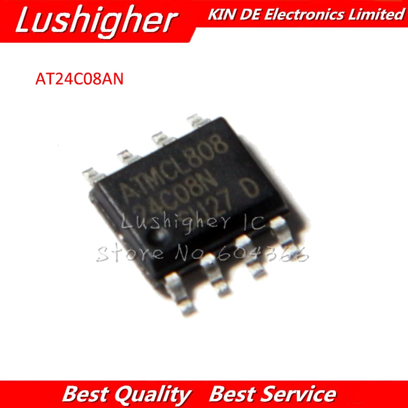 10 шт. AT24C08 SOP8 AT24C08BN SOP 24C08 SMD новый оригинальный IC | Электронные компоненты и
