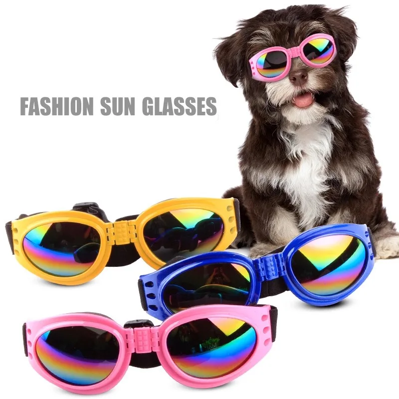 Складные очки для собак ветронепроницаемые очки против сбора 6 цветов модные аксессуары для домашних животных LCD02