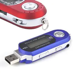 USB ЖК-дисплей Экран Flash Drive 32 ГБ Поддержка TF карты MP3 плеер мини Портативный Mp3 музыки с наушниками 6YXV