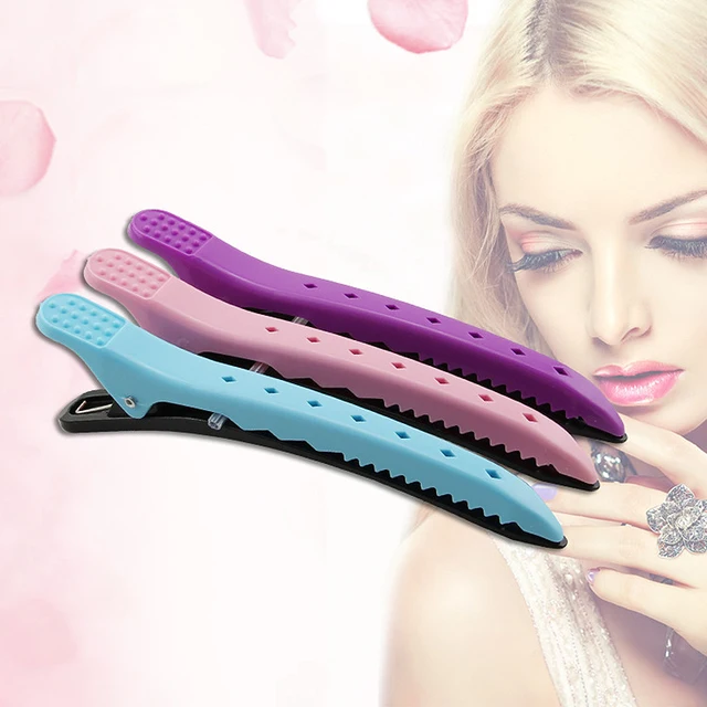 Buy 10Pcs Professional Hair Clamp Claw Clips Matte Hairdressing Salon