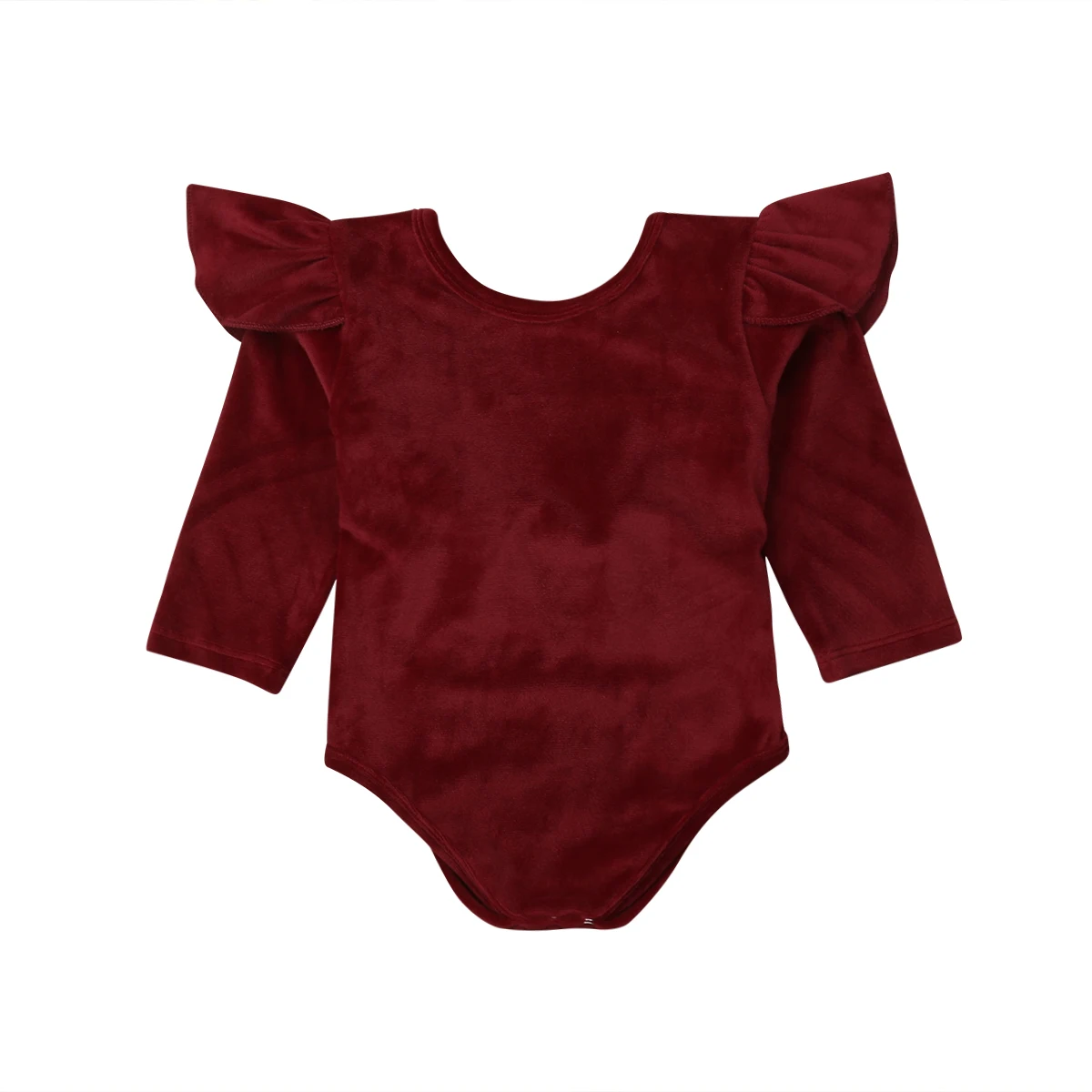 Для новорожденных девочек Комбинезон из бархата с длинными рукавами комбинезон с бабочкой Детские комбинезоны одежда для малышей 2018 зима