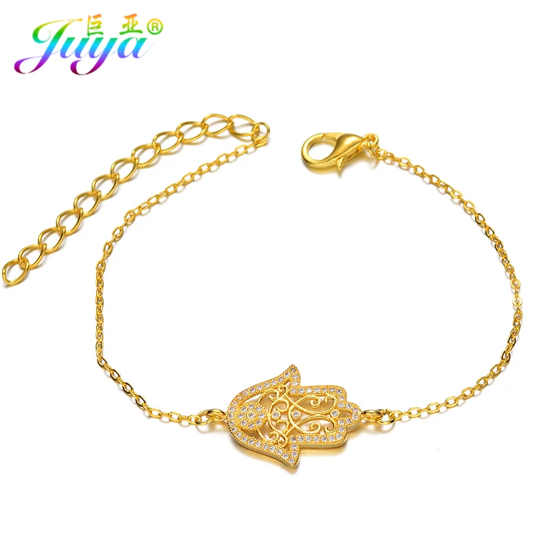 Turkish Jewelry Supplies Gold Silver Rose Hamsa Hand Rose Gold Hamsa Hand