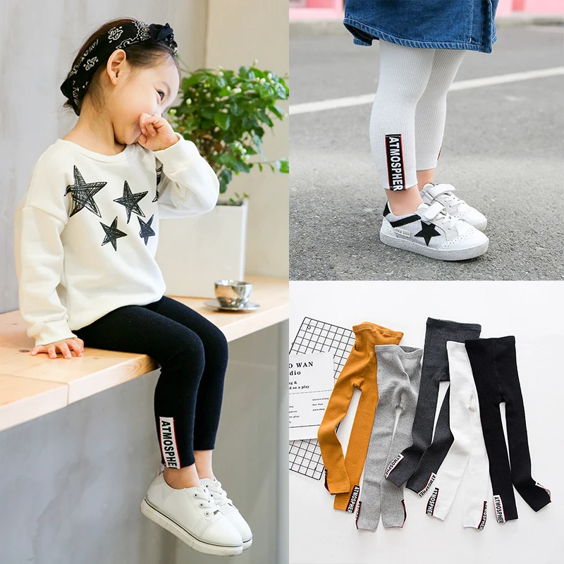 

2018 Spring Fall Baby Boys Stocking Children Toddle Kids Double needles winter tights Girl Contrast Colors with Woven Band P556