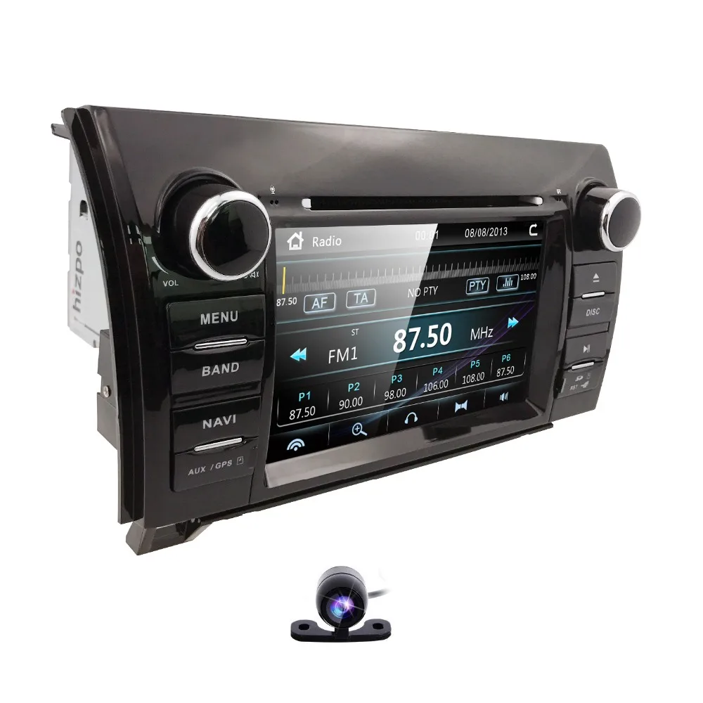 Best Hizpo 7"2 din Car DVD Multimedia GPS for Toyota Tundra Sequoia Navigation Audio Stereo BT 3G Bluetooth Steering Wheel Control SD 2