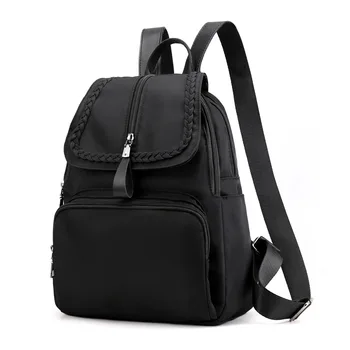 

8603 New Two-shoulder Bag Women Multi-capacity Travel Casual Lady Light Oxford Weaving College Backpack