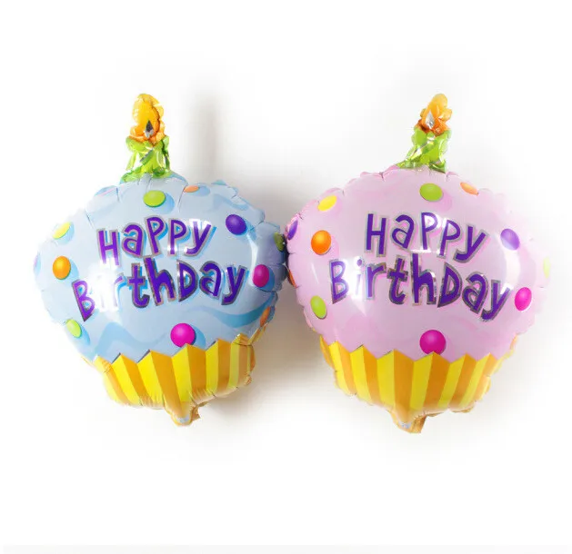 1pcs Birthday Cake Candle air balls helium Foil Balloons Happy Birthday Party Decorations Kids birthday cake balloons Air Balls