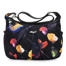 Модная женская сумка с принтом, легкая и водонепроницаемая нейлоновая женская сумка через плечо, сумка через плечо, большая Вместительная женская сумка