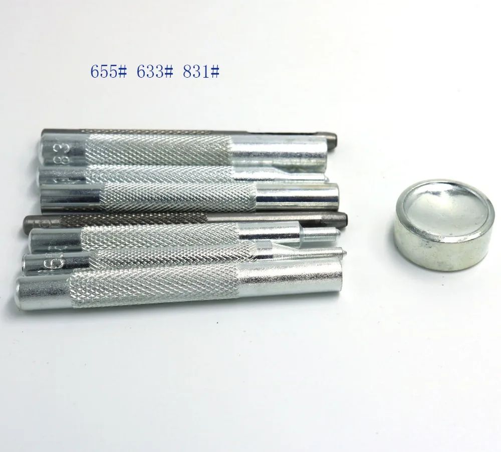 4PCS 655/633/831 Type Metal Snap Fasteners Press Studs Button