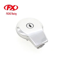 FXCNC Aluminum Motorcycle Fule Tank Gas Cap Cover Oil Case Fit For YAMAHA Virago XV535 Virago XV700 Virago XV750 ALL YEAR
