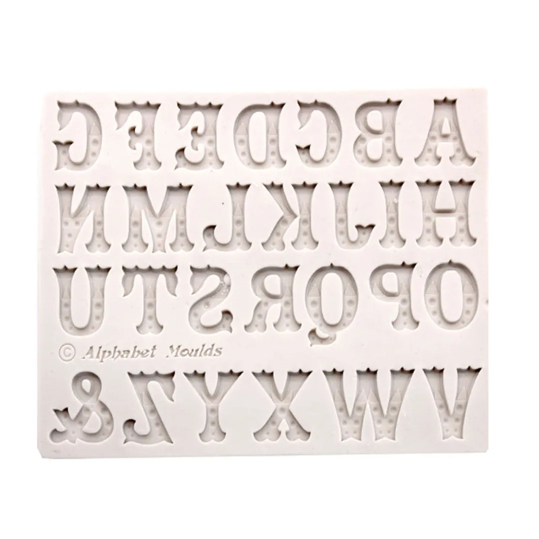 Mayitr Alphabet Letter Cutter Molds Kitchen Chocolate Sugarcraft
