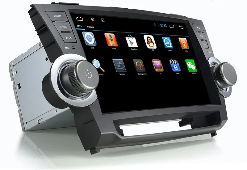 Flash Deal Android 5.1 System 10.1 inch Screen Auto radio car dvd Player gps navigation System Autoradio for Toyota Highlander 2012-2014 14