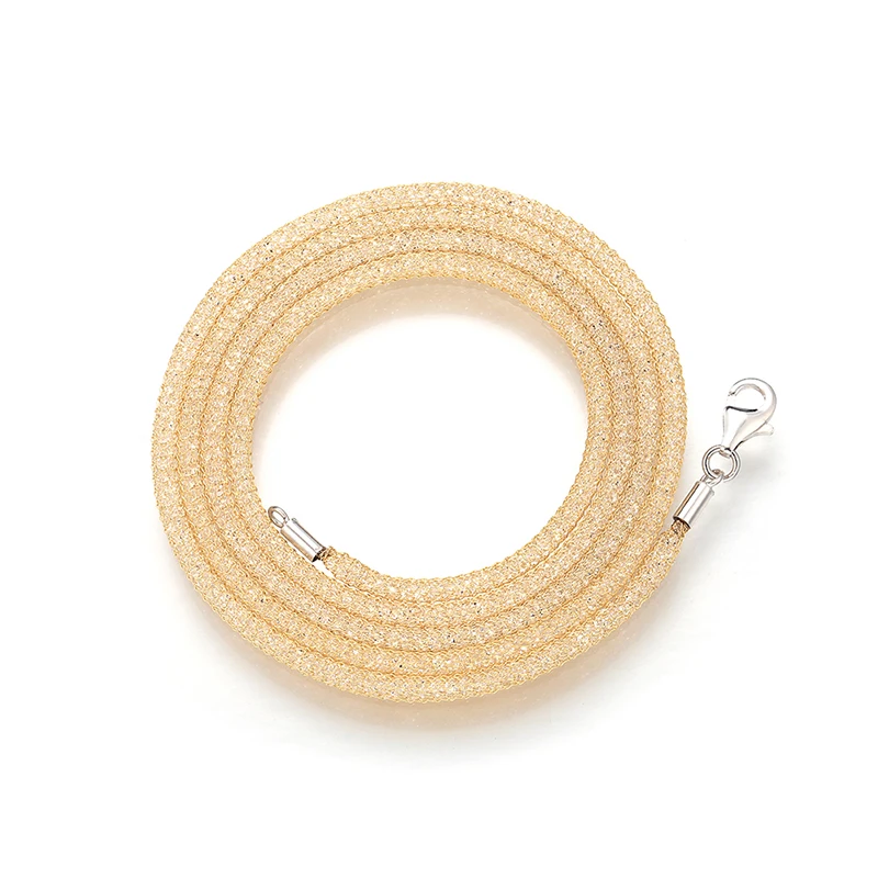 ZHUKOU 2,5x67,5 мм модная романтическая латунная цепочка с кубическим цирконием для женщин Высокое качество корейское ожерелье ручной работы Модель: VL10