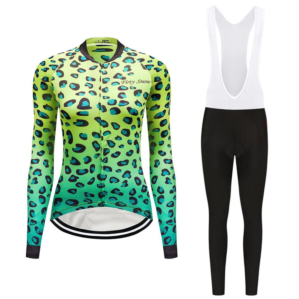 2017 Firty sonw Long Sleeve Cycling Jersey Set Women Long Sleeve