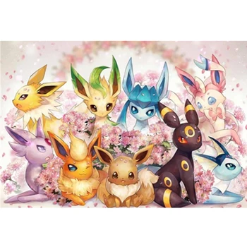 

Rhinestone diamond painting pokemon crystal DIY Diamond painting Cartoon animals Home Decor 3D cross stitch diamond embroidery