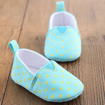 

New Canvas Classic Sports Dot Sneakers Newborn Baby Boys Girls First Walkers Shoes Infant Toddler Soft Sole Anti-slip Baby Shoes