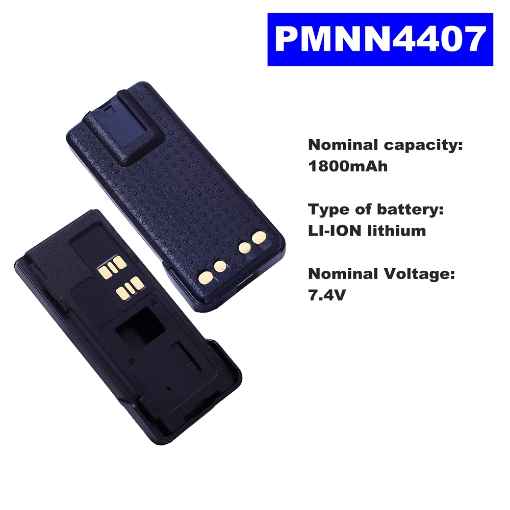 

7.4V 1800mAh LI-ION Radio Battery PMNN4407 For Motorola Walkie Talkie P8608/8660 DP4601/4801 XPR3300/3500/7500 Two Way Radio