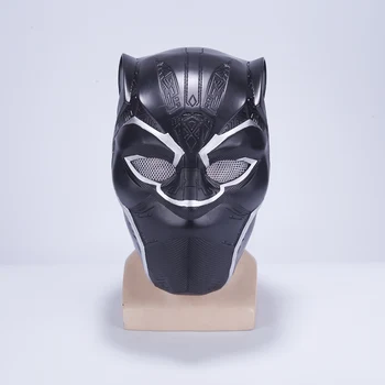

2018 New Movie Black Panther T'Challa Mask Civil War Cosplay PVC Black Full Head Adult Helmets Props Party Halloween