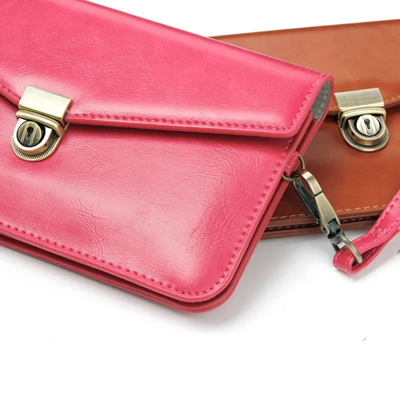 Luxury Colorful Phone Bag Universal PU Leather Pouch Crossbody Small Bags for iPhone 11 11pro max X XS Max XR 6 7 8 Plus Case case for iphone 7