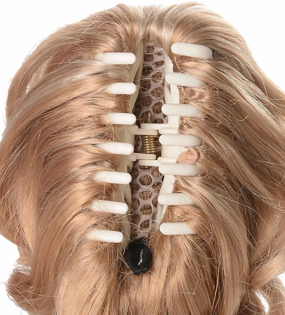 Fake Hair Extensions StrongBeauty Short Curly Clip In Claw Ponytail Hair Extension Synthetic Hairpiece 80g with jaw claw clip