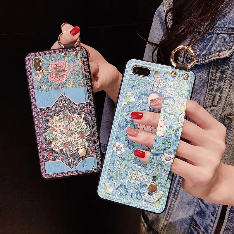 Для Samsung S10 Plus S10e + чехол для телефона Galaxy S9 S8 Note 8 9 с ремешком на запястье чехлы руку