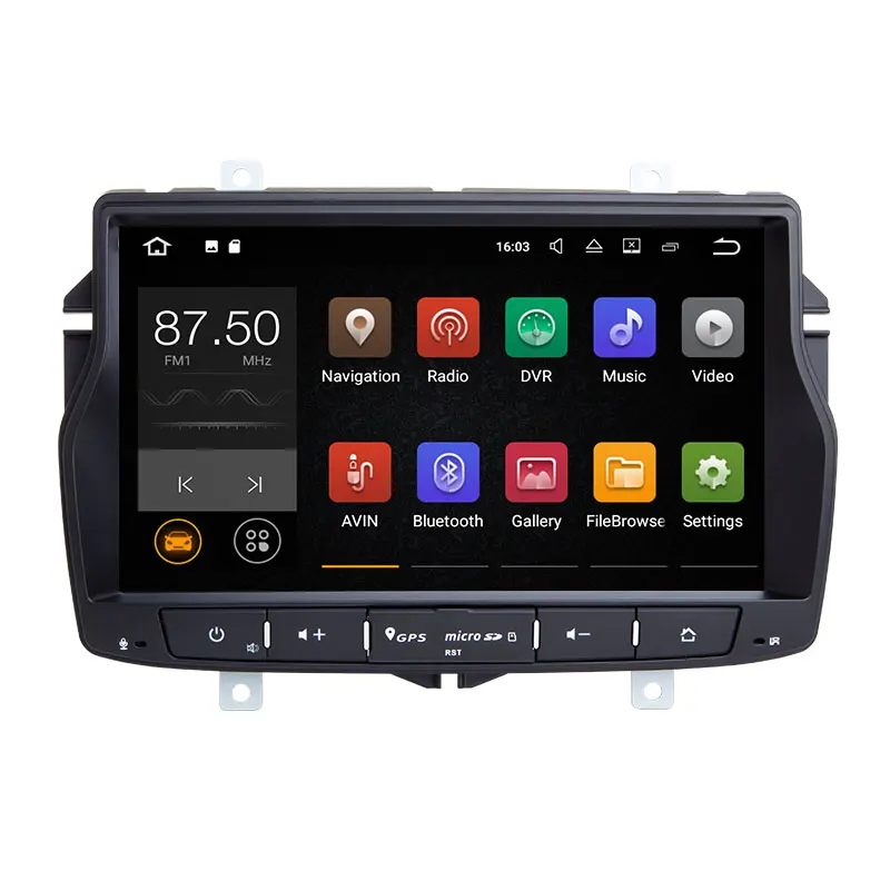 Top Xonrich Android 8.1 2G Car GPS For Lada Vesta Radio Stereo Navigation Audio Multimedia NO DVD Player Head Unit Wifi 4G SWC OBD2 1