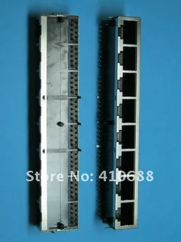 

20 pcs 8 Ports 8P8C RJ45 Modular Network PCB Jack 59 8P LAN Connector Shielded