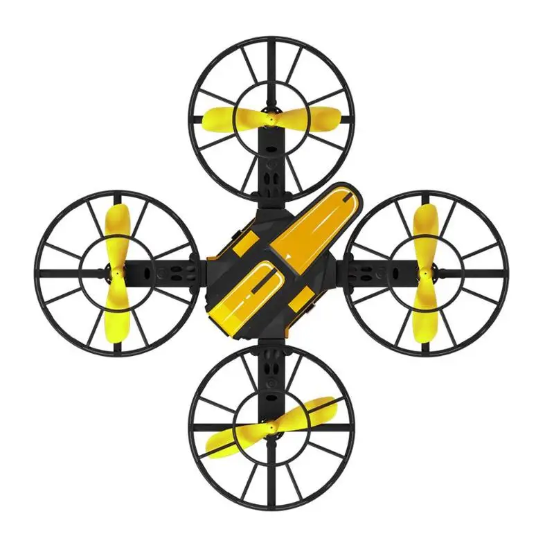 Радиоуправляемый Дрон HD 2,4G WiFi fpv, пульт ДУ Квадрокоптер высокий удерживающий вертолет для детской игрушки - Цвет: 0.3MP Yellow