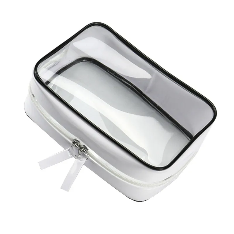 PVC cosmetic bag hot pressure travel portable transparent waterproof