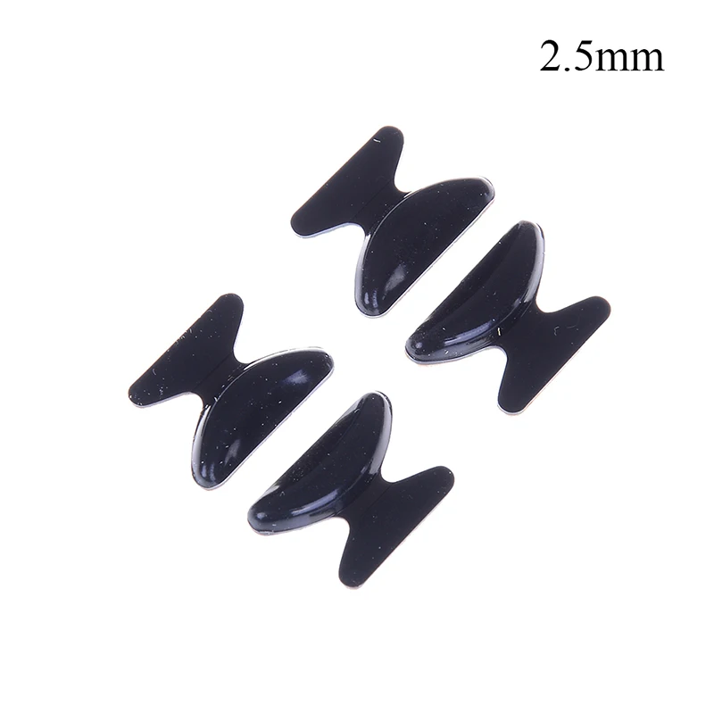 Black 2.5mm 2 пары солнцезащитных очков Противоскользящие силиконовые палочки на носоупоре очки инструменты Черный Белый 2,5 мм/1,8 мм - Цвет: Black 2.5mm
