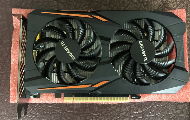 GIGABYTE Видеокарта GTX 1050 Ti 4 ГБ 128 бит GDDR5 видеокарты для nVIDIA VGA карты Geforce GTX 1050ti Hdmi Dvi игры 105 б/у