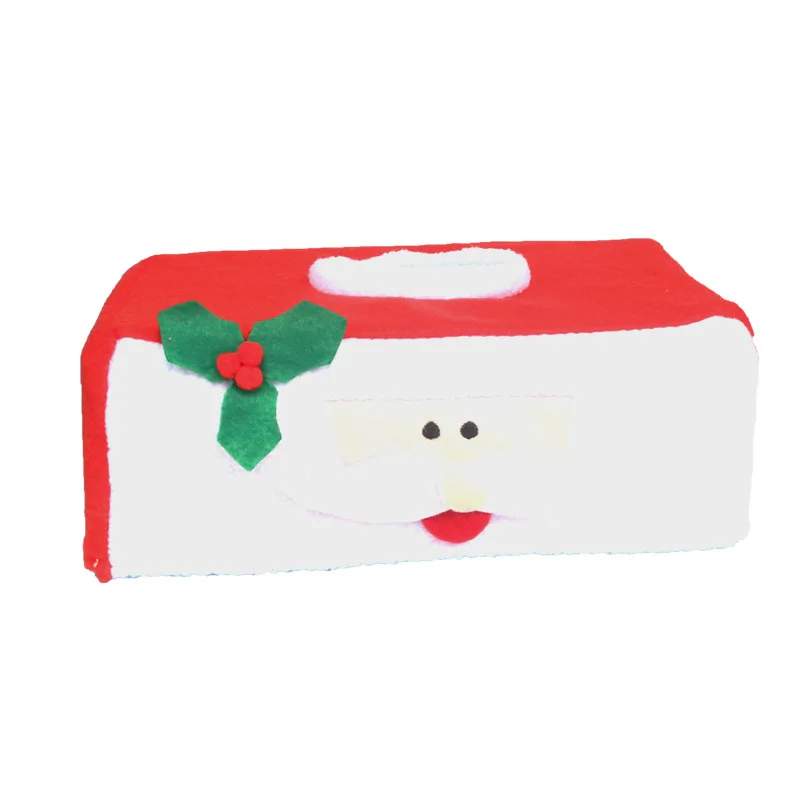 1 шт. с рождеством, Санта-Клаус, снеговик, коробка для салфеток, Рождественское украшение для дома, креативная салфетка, держатель, 2 стиля на выбор