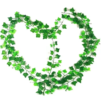 25m Artificial Ivy Leaf Garland Plants Vine Fake Foliage Flowers Home Decor Plastic Artificial Flower Rattan