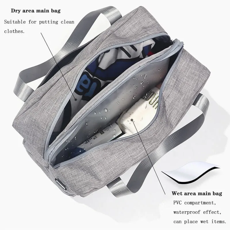 New Hot Dry Wet Separation Swimming Bag Beach Waterproof Shoe Bag Travel Clothes Toiletries Storage Bag Fitness Organizer