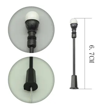 

Teraysun Miniature Single-Head Model Lamp LED Cool White Color 7cm Model Lamppost