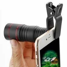 Универсальный зажим 8X зум оптический Монокуляр Мини Мобильный телефон Телескоп Камера Лен+ зажим для спорта на открытом воздухе 2 цвета