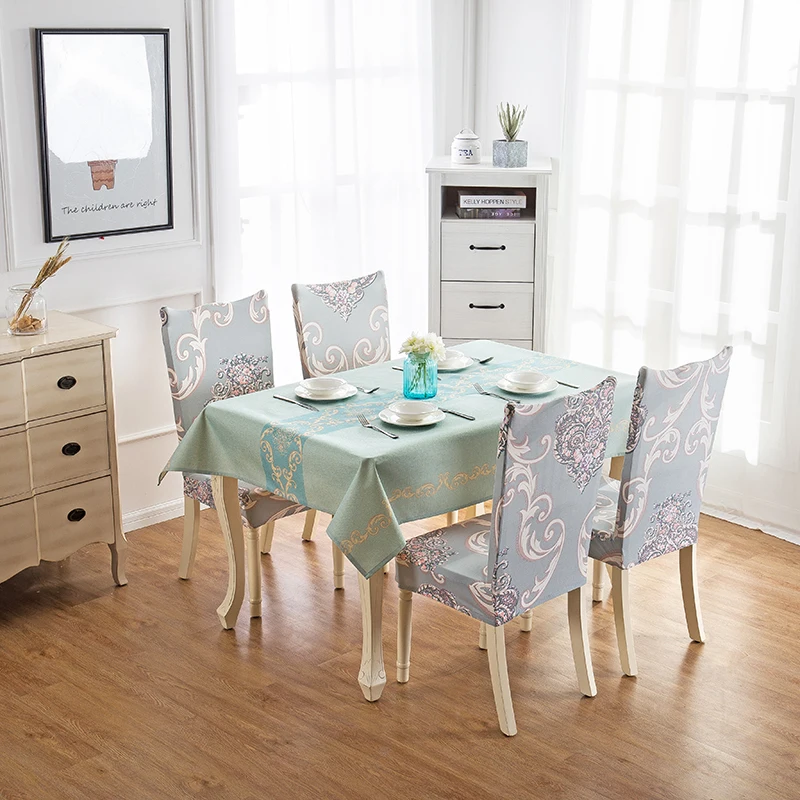 MECEROCK جديد وصول للماء Oilproof المطبخ حزب سماط مجموعة غطاء مقعد منقوشة القطن قماش طاولة كتان مع شرابة