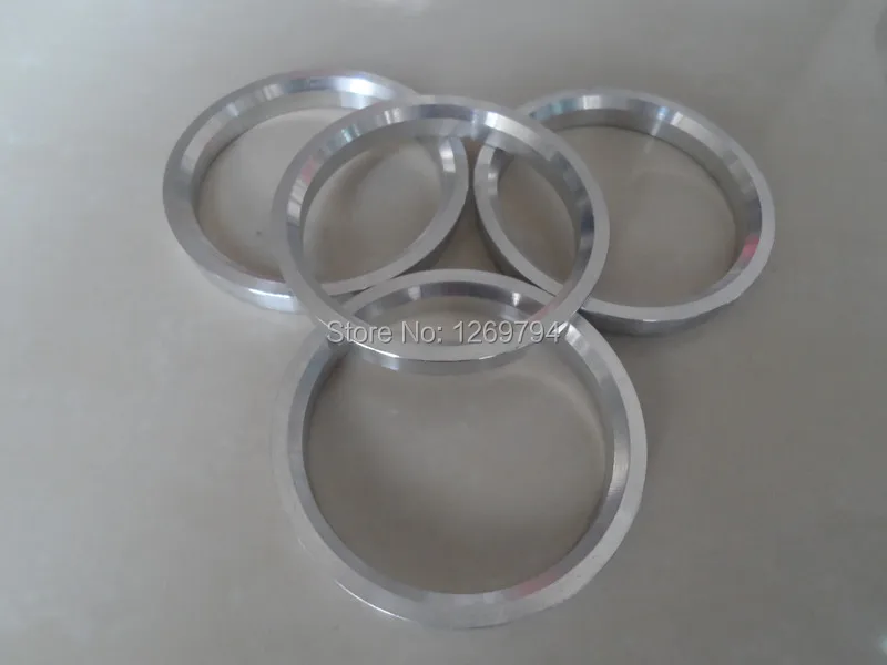 Lot De 4 Anneaux Centraux De Moyeu 59,1 Mm > 54,1 Mm - Alliage Aluminium, épaisseur 10 Mm - Pour Centrage Roue, élimination Vibrations